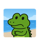 海のワニ@SFW（個別スタンプ：3）