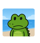 海のワニ@SFW（個別スタンプ：4）