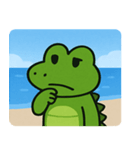 海のワニ@SFW（個別スタンプ：8）