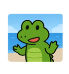海のワニ@SFW（個別スタンプ：9）