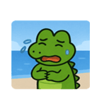 海のワニ@SFW（個別スタンプ：21）