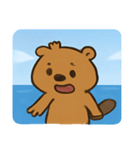 海のビーバー@SFW（個別スタンプ：7）