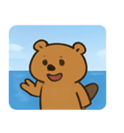 海のビーバー@SFW（個別スタンプ：12）