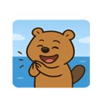 海のビーバー@SFW（個別スタンプ：25）