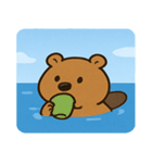 海のビーバー@SFW（個別スタンプ：30）