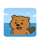 海のビーバー@SFW（個別スタンプ：31）