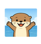 海のラッコ@SFW（個別スタンプ：1）