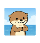 海のラッコ@SFW（個別スタンプ：10）