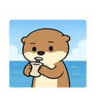 海のラッコ@SFW（個別スタンプ：11）