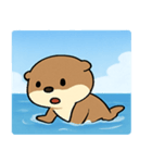 海のラッコ@SFW（個別スタンプ：12）