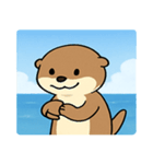 海のラッコ@SFW（個別スタンプ：14）