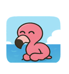 海のフラミンゴ2@SFW（個別スタンプ：3）