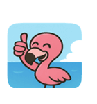 海のフラミンゴ2@SFW（個別スタンプ：4）