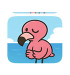 海のフラミンゴ2@SFW（個別スタンプ：6）