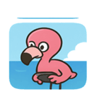 海のフラミンゴ2@SFW（個別スタンプ：7）