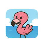 海のフラミンゴ2@SFW（個別スタンプ：9）