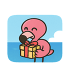 海のフラミンゴ2@SFW（個別スタンプ：10）