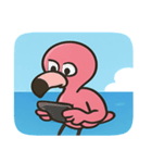 海のフラミンゴ2@SFW（個別スタンプ：11）