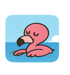 海のフラミンゴ2@SFW（個別スタンプ：12）