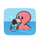 海のフラミンゴ2@SFW（個別スタンプ：15）
