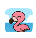 海のフラミンゴ2@SFW（個別スタンプ：17）