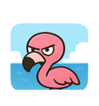 海のフラミンゴ2@SFW（個別スタンプ：18）