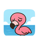 海のフラミンゴ2@SFW（個別スタンプ：19）
