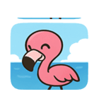 海のフラミンゴ2@SFW（個別スタンプ：22）