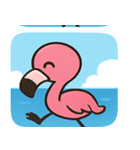 海のフラミンゴ2@SFW（個別スタンプ：24）