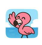 海のフラミンゴ2@SFW（個別スタンプ：25）