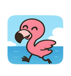 海のフラミンゴ2@SFW（個別スタンプ：26）