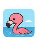 海のフラミンゴ2@SFW（個別スタンプ：28）