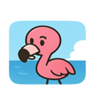 海のフラミンゴ2@SFW（個別スタンプ：31）