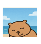 海のカピバラ@SFW（個別スタンプ：5）