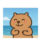 海のカピバラ@SFW（個別スタンプ：10）