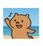 海のカピバラ@SFW（個別スタンプ：11）