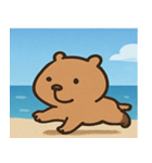 海のカピバラ@SFW（個別スタンプ：13）