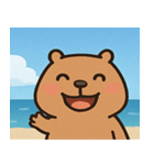 海のカピバラ@SFW（個別スタンプ：17）