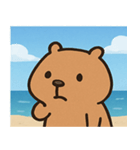 海のカピバラ@SFW（個別スタンプ：24）