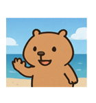 海のカピバラ@SFW（個別スタンプ：25）