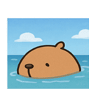 海のカピバラ@SFW（個別スタンプ：28）