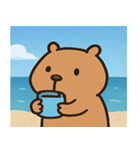海のカピバラ@SFW（個別スタンプ：31）