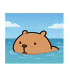 海のカピバラ@SFW（個別スタンプ：32）