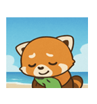 海のレッサーパンダ@SFW（個別スタンプ：4）