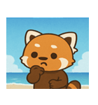 海のレッサーパンダ@SFW（個別スタンプ：10）