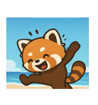 海のレッサーパンダ@SFW（個別スタンプ：27）