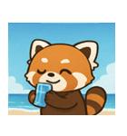 海のレッサーパンダ@SFW（個別スタンプ：30）