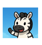 海のシマウマ@SFW（個別スタンプ：1）