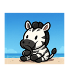 海のシマウマ@SFW（個別スタンプ：30）