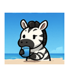 海のシマウマ@SFW（個別スタンプ：31）